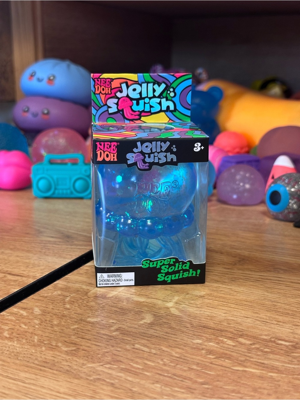 NeeDoh Jelly Squish Super Solid Squish - Blue